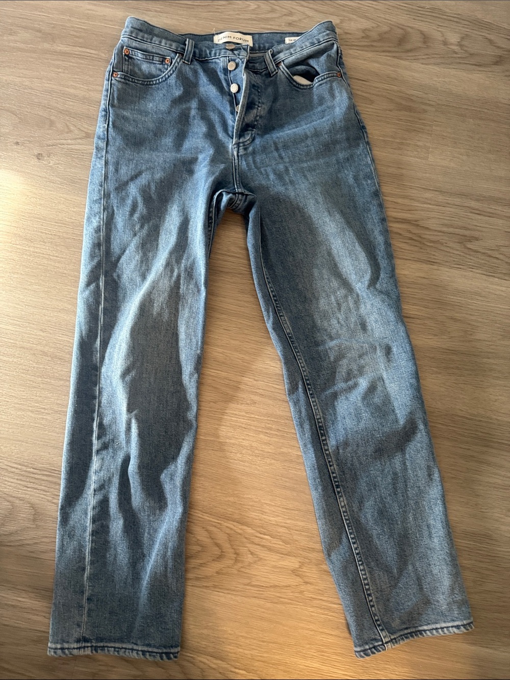 Denim Forum Women’s Medium Blue Straight Jeans